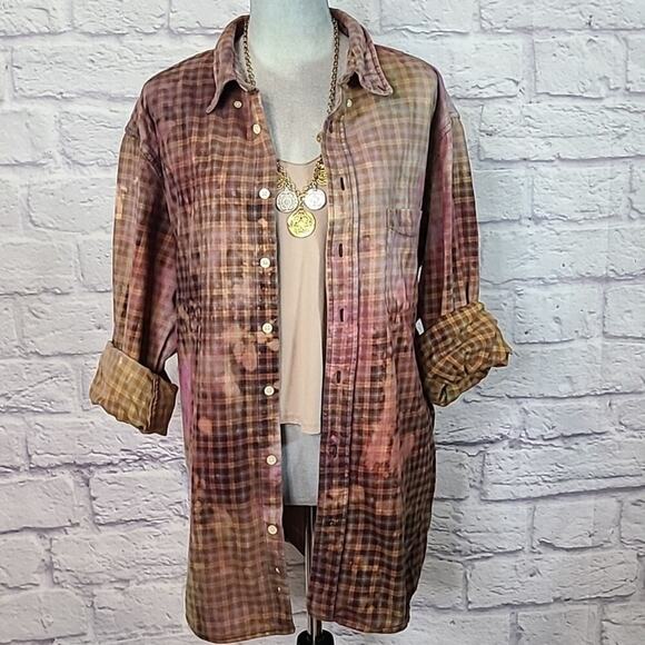 Tops - Reworked/upcycled flannel shirt